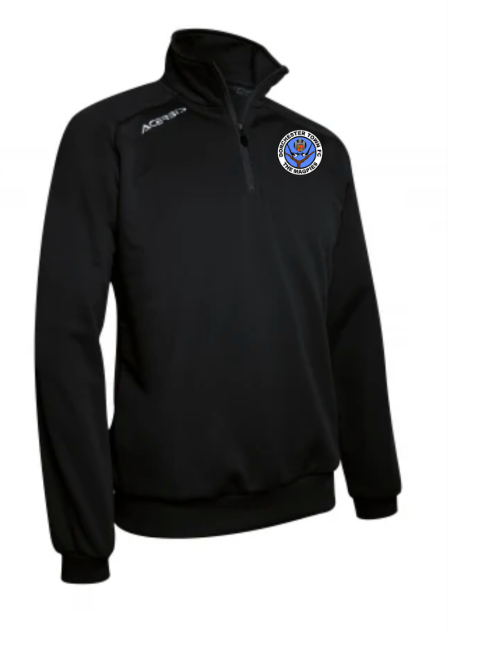 23/24 Black Warm-up Tracksuit Top
